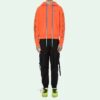 Off-White Herre Abstrakte Arrows Slim Arrow Washed Distress Geometri Brodert Oransje