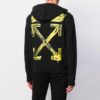 Off-White Herre Akrylpiler Slim Flerfarget Piletrykk Svart