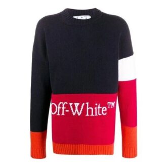 Off-White Herre Alfabet-logo Strikk