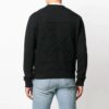 Off-White Herre Alfabetlogo Mønster Langermet Løs Passform Svart