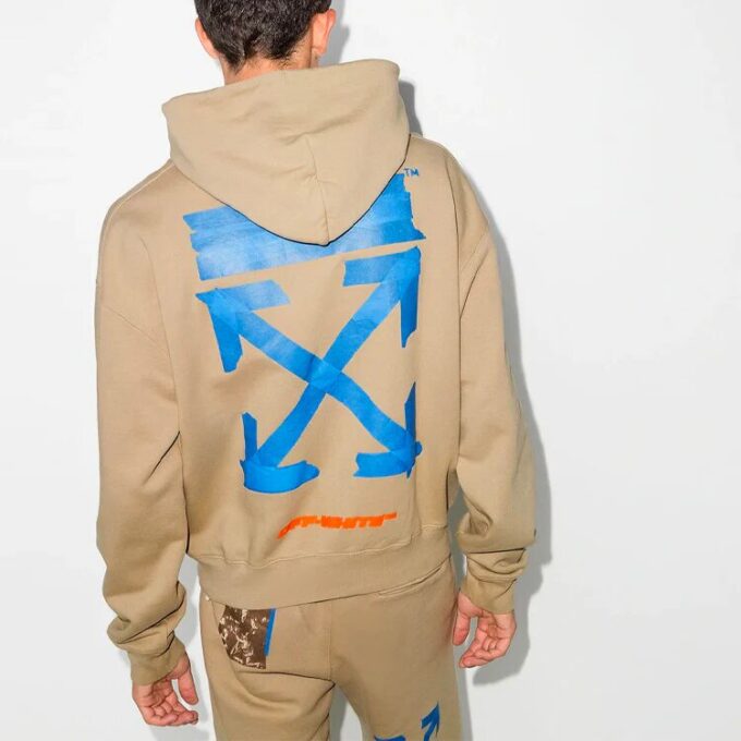 Off-White Herre Alphabet Printing Loose Khaki