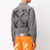 Off-White Herre Arrow Denimjakke Grå