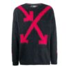 Off-White Herre Arrow Intarsia Svart