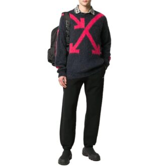 Off-White Herre Arrow Intarsia Svart