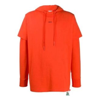 Off-White Herre Arrow Logo Oransje Rød