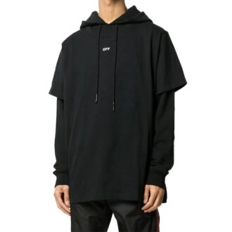 Off-White Herre Arrow Logo Svart