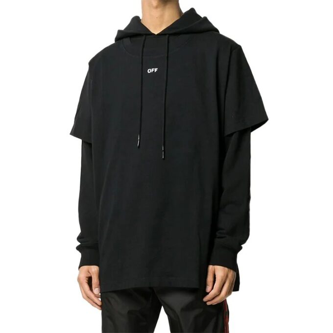 Off-White Herre Arrow Logo Svart