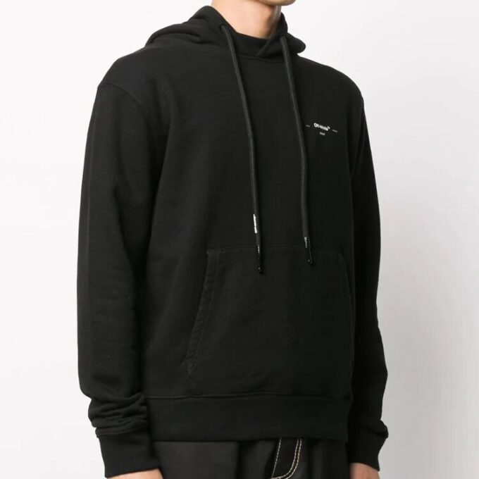 Off-White Herre Arrow Logo Svart