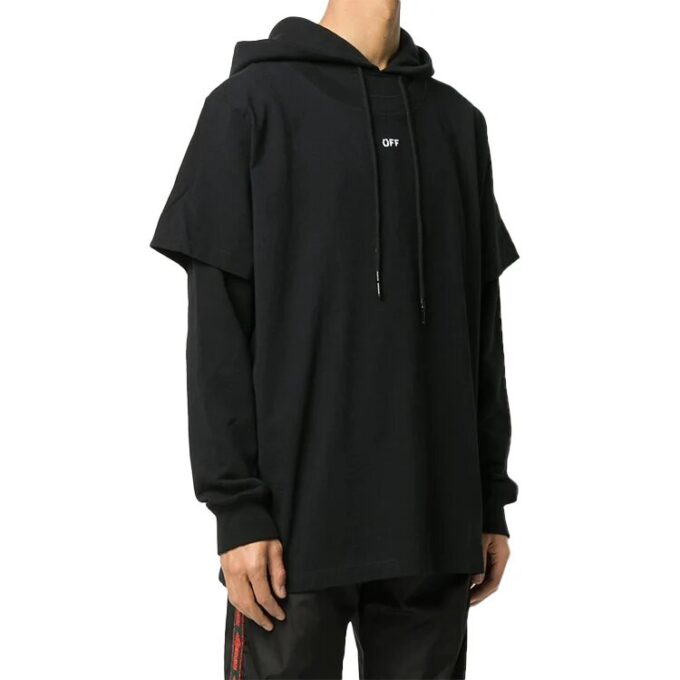 Off-White Herre Arrow Logo Svart