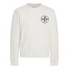 Off-White Herre Arrow Logo-trykk Rund hals Langermet Hvit