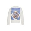 Off-White Herre Arrow Logo-trykk Rund hals Langermet Hvit
