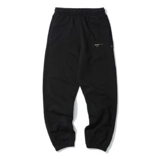 Off-White Herre Arrow Pattern Bundle Feet Sportsbukser/Joggebukser Svart