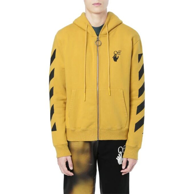 Off-White Herre Arrow Zipper Turmeric