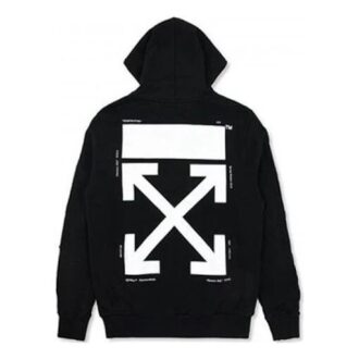 Off-White Herre Back Arrow Zipper Svart