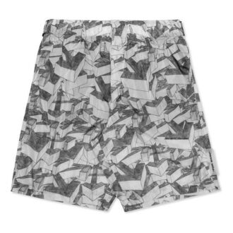 Off-White Herre-badeshorts med pilemønster, grå