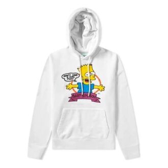 Off-White Herre Bart Simpson-trykk Hvit