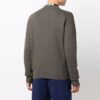 Off-White Herre Basic Pullover Ullgenser Løs Passform Brun