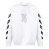 Off-White Herre Bomull Arrow Sports Hvit
