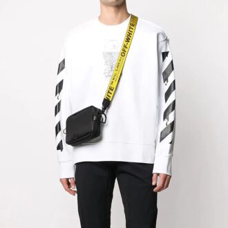 Off-White Herre Bomull Arrow Sports Hvit