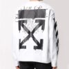 Off-White Herre Bomull Arrow Sports Hvit