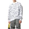 Off-White Herre Bomull Geometrisk Mønster Heltrykk Rund Hals Langermet Hvit