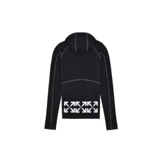 Off-White Herre Bomull Logo-trykk Svart