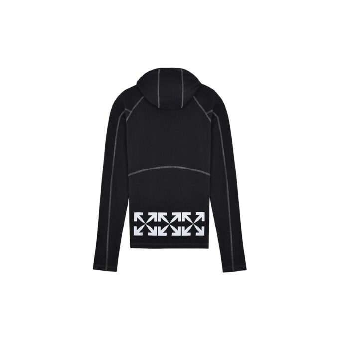Off-White Herre Bomull Logo-trykk Svart