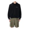 Off-White Herre Bomulls Hettegenser Svart