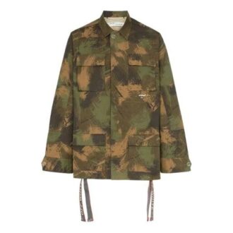 Off-White Herre c/ Camouflage-jakke Grønn