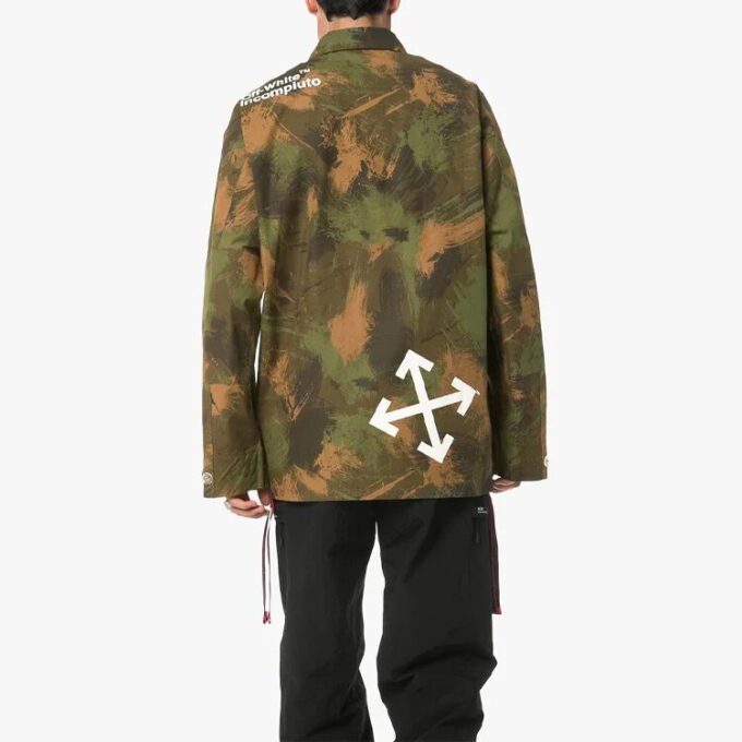 Off-White Herre c/ Camouflage-jakke Grønn