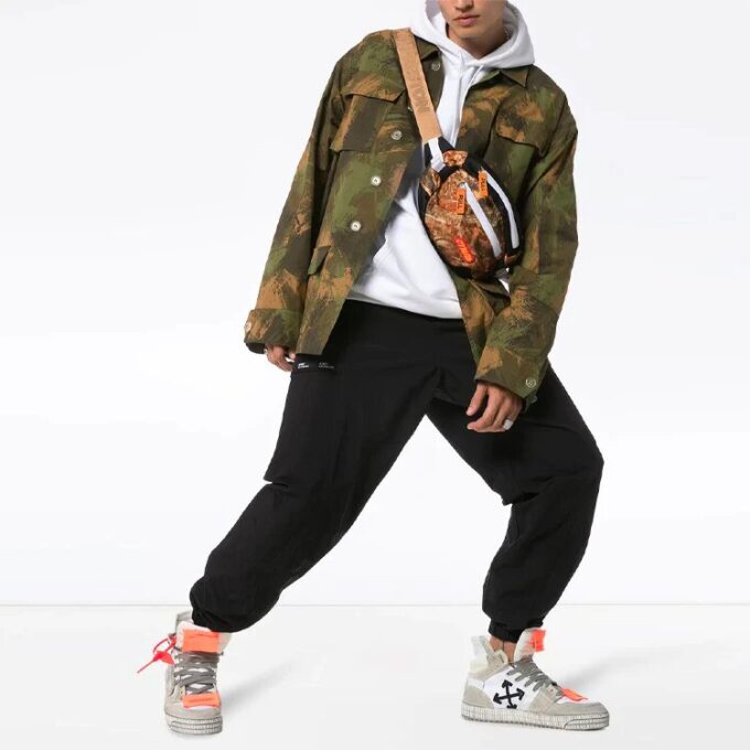 Off-White Herre c/ Camouflage-jakke Grønn