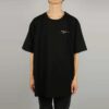 Off-White Herre c/o Distress Svart Grå 3D Sketch Arrow Kortærmet Løs Passform T-skjorte
