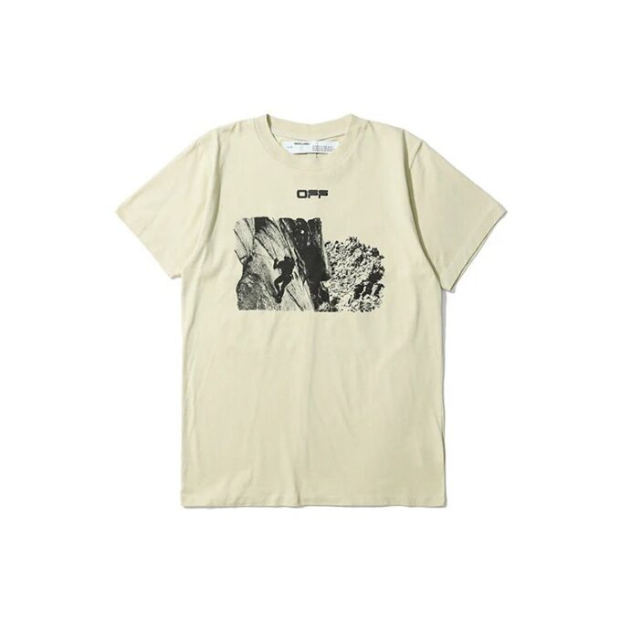 Off-White Herre C/O VIRGIL ABLOH Arrow kortærmet versjon kremhvit T-skjorte