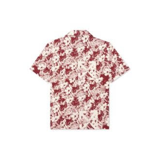 Off-White Herre C/O VIRGIL ABLOH Flowers kortærmet rød skjorte med shorts
