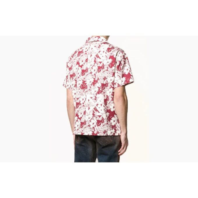 Off-White Herre C/O VIRGIL ABLOH Flowers kortærmet rød skjorte med shorts