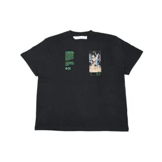 Off-White Herre C/O VIRGIL ABLOH Skeleton Painting Kortærmet Løs Passform Svart T-skjorte