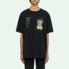 Off-White Herre C/O VIRGIL ABLOH Skeleton Painting Kortærmet Løs Passform Svart T-skjorte