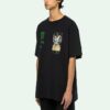 Off-White Herre C/O VIRGIL ABLOH Skeleton Painting Kortærmet Løs Passform Svart T-skjorte