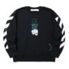 Off-White Herre C/O Virgil Abloh Slogan Arrow-trykk Rundhalset Svart