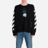 Off-White Herre C/O Virgil Abloh Slogan Arrow-trykk Rundhalset Svart