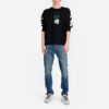 Off-White Herre C/O Virgil Abloh Slogan Arrow-trykk Rundhalset Svart