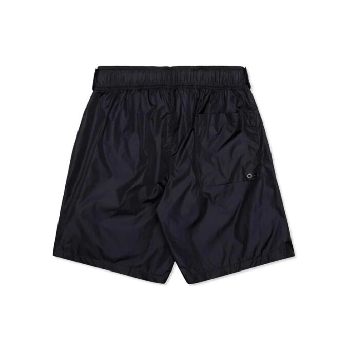 Off-White herre C/O VIRGIL ABLOH sportsshorts med logo i livet, marineblå