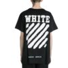 Off-White Herre C/O Virgil Abloh Tiger Stripes Splash Ink Kortærmet Svart T-skjorte