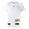 Off-White Herre C/O VIRGIL ABLOH Tiger Stripes Splash Ink Printing Kortærmet Hvit T-skjorte
