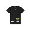 Off-White Herre C/O VIRGIL ABLOH Tiger Stripes Splash Ink Printing kortærmet svart T-skjorte