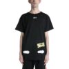 Off-White Herre C/O VIRGIL ABLOH Tiger Stripes Splash Ink Printing kortærmet svart T-skjorte