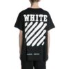 Off-White Herre C/O VIRGIL ABLOH Tiger Stripes Splash Ink Printing kortærmet svart T-skjorte