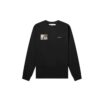 Off-White Herre c/o Virgil Caravaggio-trykk Rundhalset Langermet Svart T-skjorte