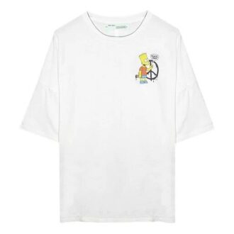 Off-White Herre C/O VIRGILABLOH Simpson Arrow Kortærmet Hvit T-skjorte