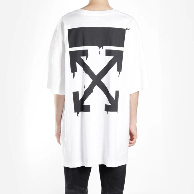Off-White Herre C/O VIRGILABLOH Simpson Arrow Kortærmet Hvit T-skjorte